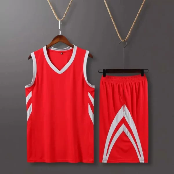 Plain Basketball Jerseys Blank Basketball Uniform High Quality Training Suit for Basketball Games 5
