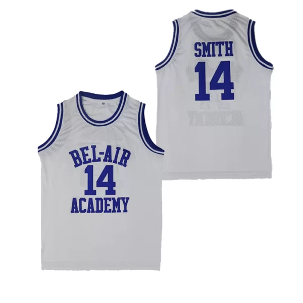 Basketball Jerseys Bad Boy BEL-AIR ACADEMY 14 SMITH Jersey Hip hop Culture Movie Cosplay Shirt 6