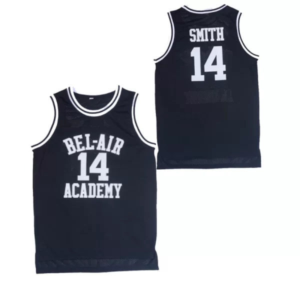 Basketball Jerseys Bad Boy BEL-AIR ACADEMY 14 SMITH Jersey Hip hop Culture Movie Cosplay Shirt 4