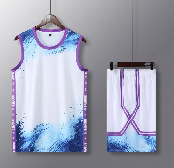 Basketball Youth Jerseys 2 Piece Set Basketball Game Clothes Sublimation and Screen Printing 2025 New Design 2