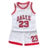 USA Basketball Uniforms Chicago Bulls 23 Style Blank Basketball Jerseys Wholesale Sleeveless Vest and Shorts Outfit Sets 3