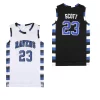 Basketball Jerseys One Tree Hill 3 23 Scott Ravens Jersey High Quality Sewing embroidery White Black and Red 1