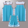 Basketball Jerseys Shirts Youth Basketball Vest Uniforms Blank Custom Running Training Loose Jerseys Suits Tank 3
