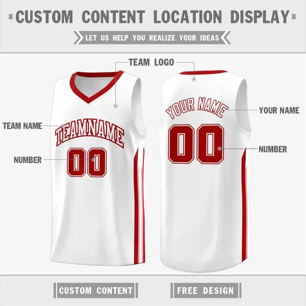 Plain Basketball Jerseys Blank Basketball Uniform High Quality Training Suit for Basketball Games 7