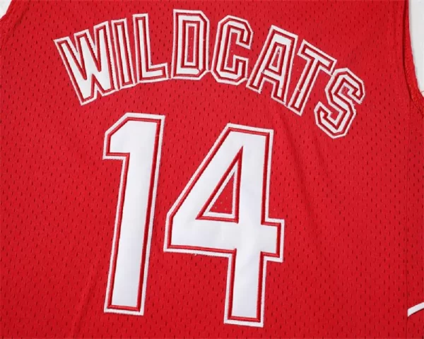 Basketball Jerseys WILDCATS 14 BOLTON Jersey Sewing Embroidery High Quality Basketball Shirts White and Red Number 4