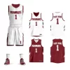 Reversible Basketball Jersey set For Mens Womens Kids Practice Basketball Jerseys with Numbers Black Blue 5