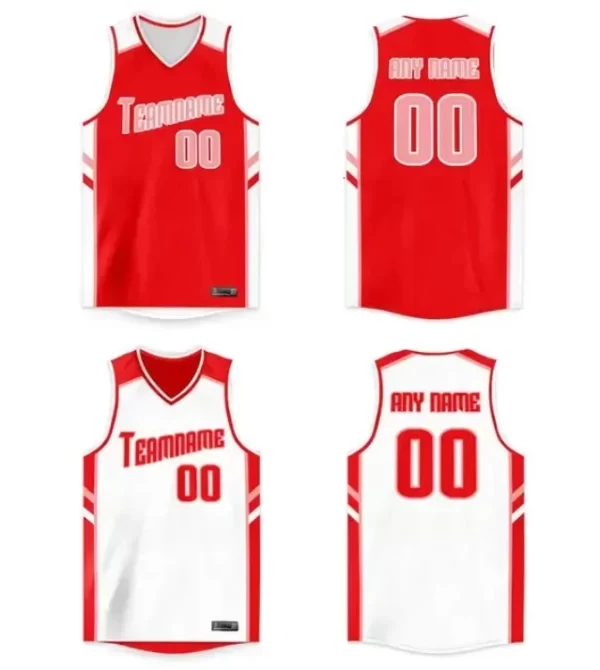Reversible Basketball Jerseys Personalized Printed Name and Number Team Sports Uniform for College School 10
