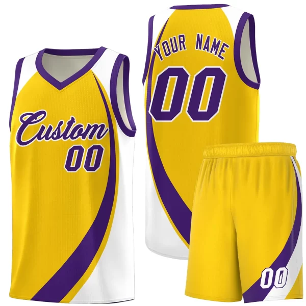 Reversible Basketball Practice Jerseys Basketball Jersey Set Green Blue Gold Custom Names Numbers 8