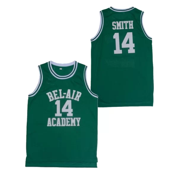 Basketball Jerseys Bad Boy BEL-AIR ACADEMY 14 SMITH Jersey Hip hop Culture Movie Cosplay Shirt 5