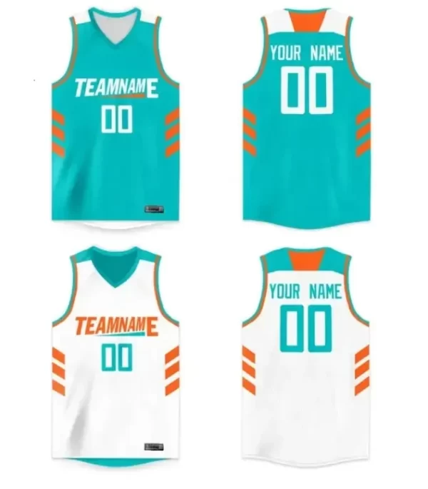 Reversible Basketball Jerseys Personalized Printed Name and Number Team Sports Uniform for College School 4