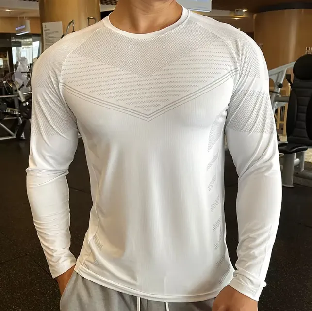 Compression sweatshirt long sleeve rash guard for running sports shirt high quality 11