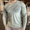 Compression sweatshirt long sleeve rash guard for running sports shirt high quality 12