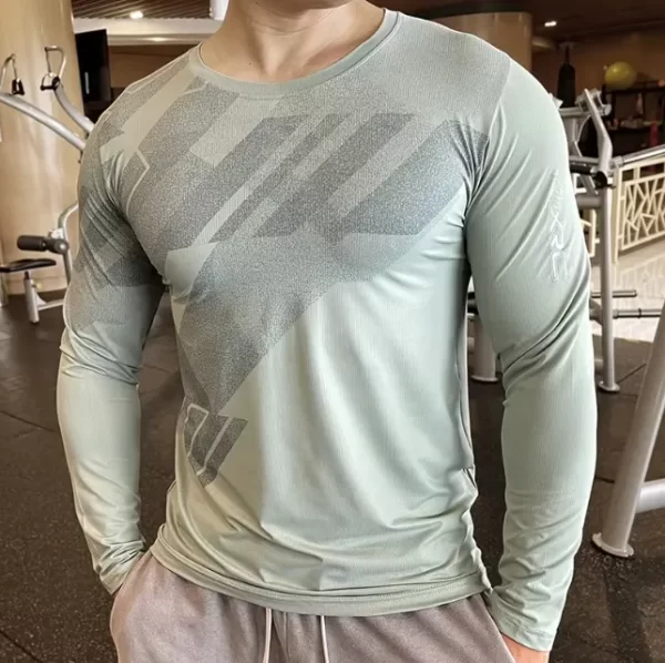 Compression sweatshirt long sleeve rash guard for running sports shirt high quality 12