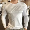 Compression sweatshirt long sleeve rash guard for running sports shirt high quality 5
