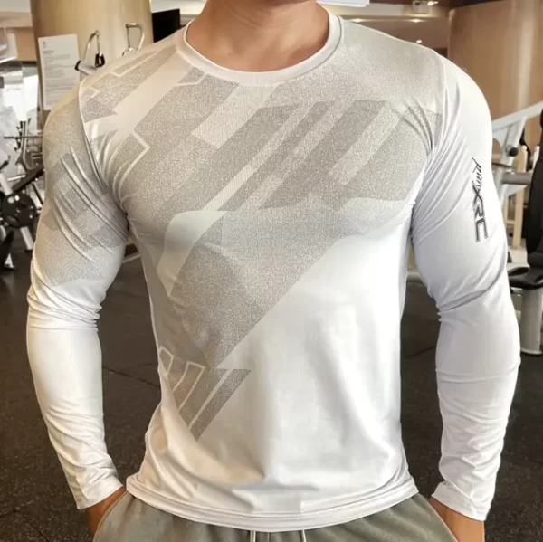 Compression sweatshirt long sleeve rash guard for running sports shirt high quality 5
