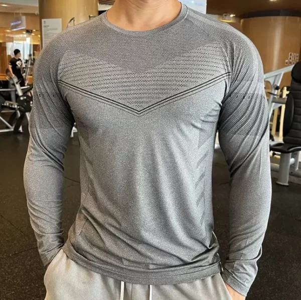 Compression sweatshirt long sleeve rash guard for running sports shirt high quality 7