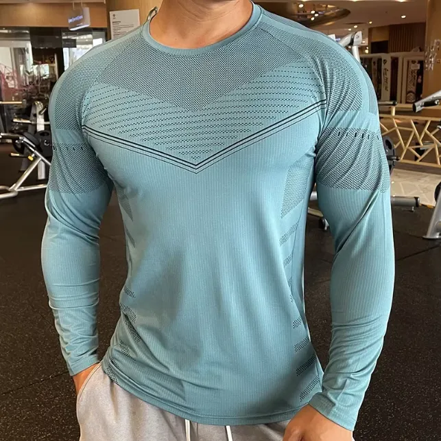 Compression sweatshirt long sleeve rash guard for running sports shirt high quality