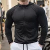 Cycling Sweatshirts Sports Running T-Shirts Long Sleeve with Hoodie Training Sweatshirt Gym Clothing 9