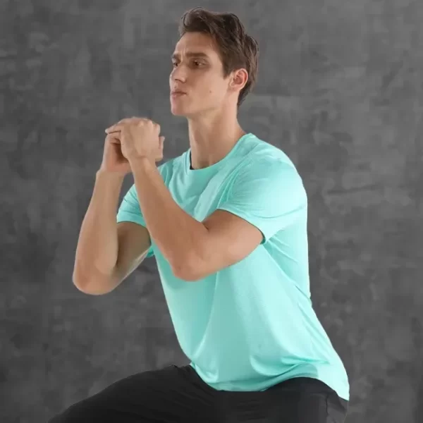 Green Dri Fit Coolmax Stretch Casual T-Shirts for Soccer and Basketball 4