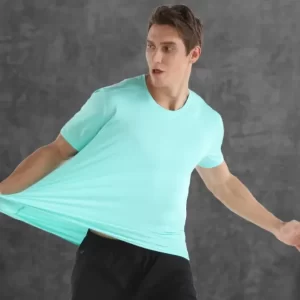 Green Dri Fit Coolmax Stretch Casual T-Shirts for Soccer and Basketball 9