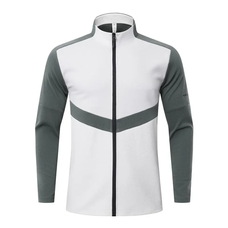 Gym Jacket for Men and Women Outdoor Golf Jacket Windproof with Full Zipper Running and Jogging Casual Sports Set JK9857 7