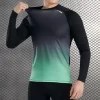 High Quality Sweatshirt Sports T-Shirt for Running Long Sleeve Compression Rash Guard Shirt 7