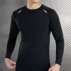 High Quality Sweatshirt Sports T-Shirt for Running Long Sleeve Compression Rash Guard Shirt 9