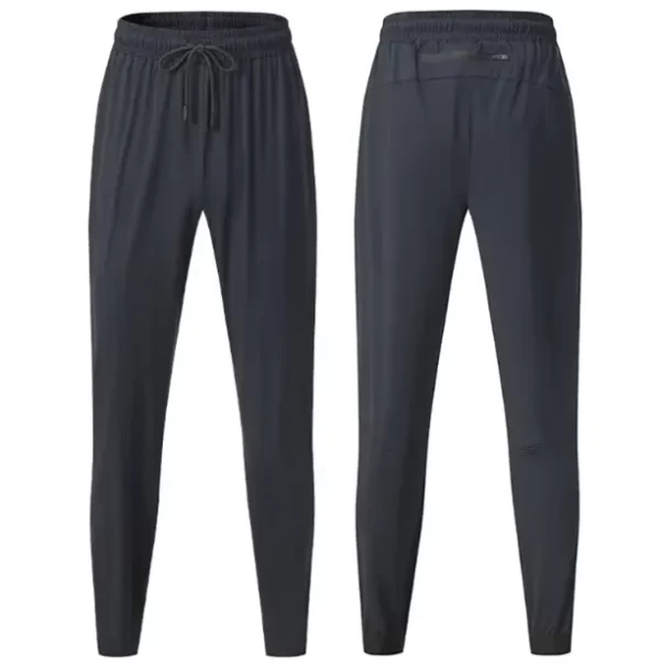 Jogger Pants Cuffed Pants Training Leggings with Reflective Strips High Elasticity Skinny Style Pants 8