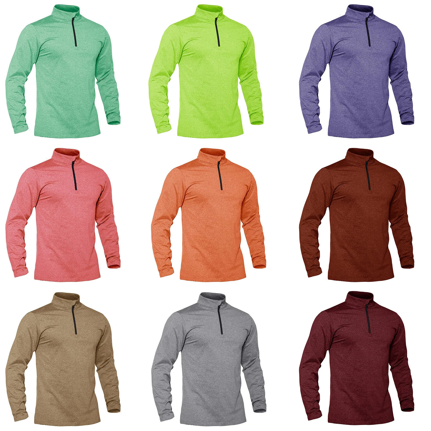 Jogging sweatshirt with half zip tracksuit zip collar pullover sweatshirts for men golf sweatshirt 2 3