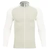 Long sleeve running jacket with high neck mock turtleneck style with zipper lightweight training tracksuit shirt for gym JK9881