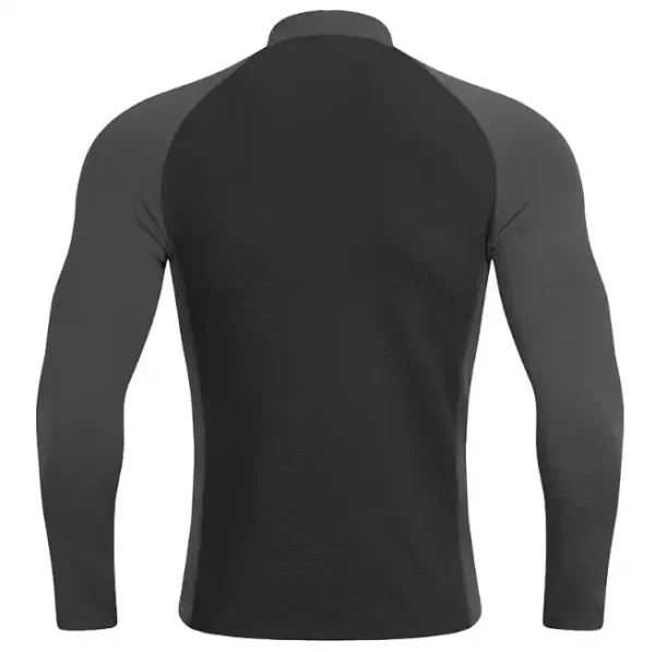 Long sleeve running jacket with high neck mock turtleneck style with zipper lightweight training tracksuit shirt for gym JK9881 9