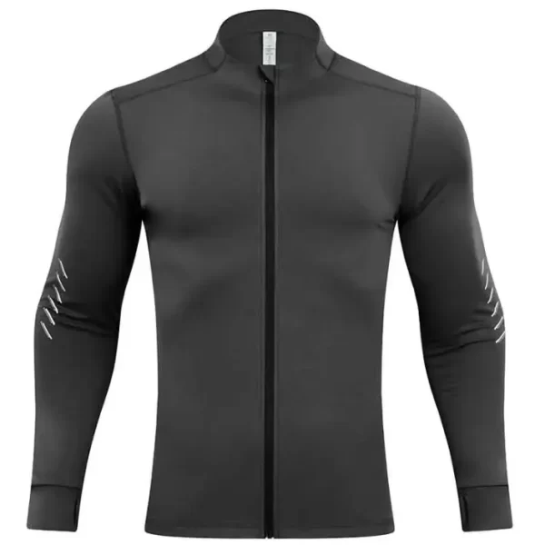 Long sleeve tracksuit compression shirt for gym lightweight training wear slim fit soft tshirts JK9877 4