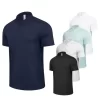 Mens Polo Shirt Outdoor Fitness Clothing for Gym and Tennis Elastic and Breathable 4