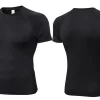 Men's running t-shirts Gym compression shirt Quick drying Stretch sportswear Top 629