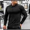 Rashguard Compression Shirt Long Sleeve for Surfing and Gym Wear in Black Color 4