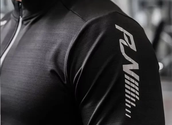 Rashguard Compression Shirt Long Sleeve for Surfing and Gym Wear in Black Color 6