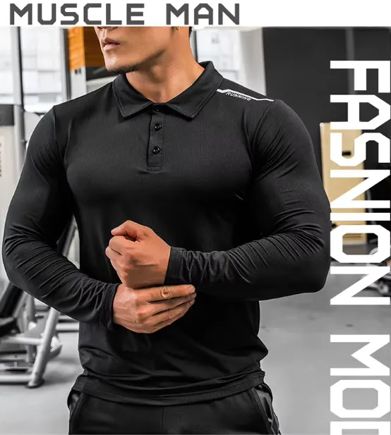 Rashguard Compression Shirt Long Sleeve for Surfing and Gym Wear in Black Color 7