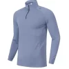 Running sweatshirt for autumn and winter long sleeve cycling shirt casual training wear half zip S9863 10