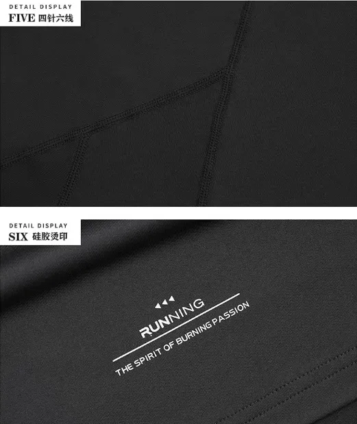 Running sweatshirt for autumn and winter long sleeve cycling shirt casual training wear half zip S9863 3