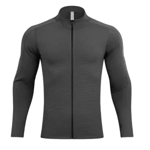 Running sweatshirts quick dry sports Tshirts windbreaker training wear with zipper in white and black JK9883 10