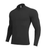 Running sweatshirts quick dry sports Tshirts windbreaker training wear with zipper in white and black JK9883