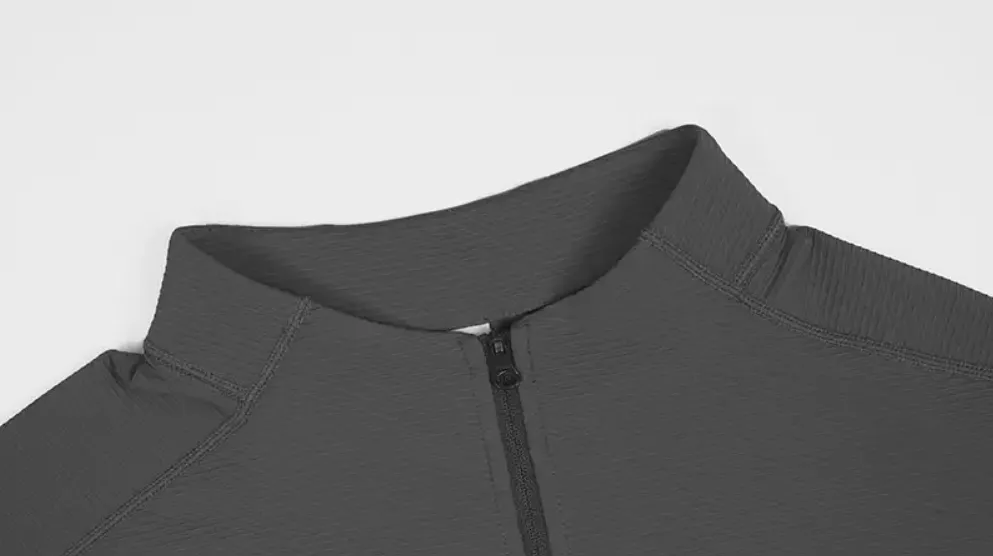 Running sweatshirts quick dry sports Tshirts windbreaker training wear with zipper in white and black JK9883 13