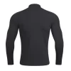 Running sweatshirts quick dry sports Tshirts windbreaker training wear with zipper in white and black JK9883 5