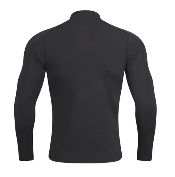 Running sweatshirts quick dry sports Tshirts windbreaker training wear with zipper in white and black JK9883 5