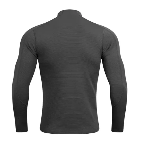 Running sweatshirts quick dry sports Tshirts windbreaker training wear with zipper in white and black JK9883 6