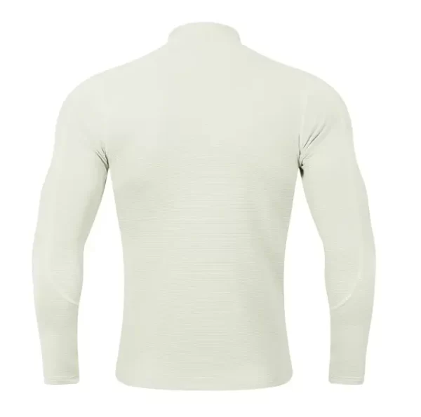 Running sweatshirts quick dry sports Tshirts windbreaker training wear with zipper in white and black JK9883 8
