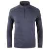 Training shirts for marathon and running men and women Gym clothing long sleeve with half zipper P62