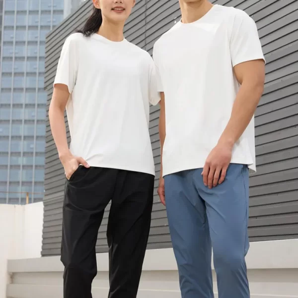 Unisex Dri Fit Training T-Shirt Breathable Short Sleeve Coolmax Sportswear for Outdoor Workouts 2