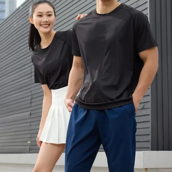 Unisex Dri Fit Training T-Shirt Breathable Short Sleeve Coolmax Sportswear for Outdoor Workouts 6
