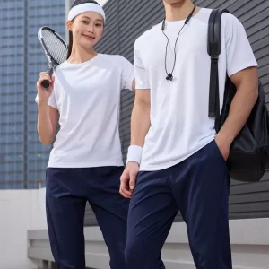 Unisex dri fit t shirts for men and women solid color white